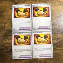 4x Rock Chestplate 192/198 Scarlet & Violet Base Pokemon TCG Playset - Image 1