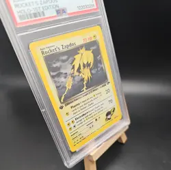 1999-2000 Pokemon Gym Challenge Holo Rockets Zapdos 15 /132 PSA 7 NM, WOTC - Image 3