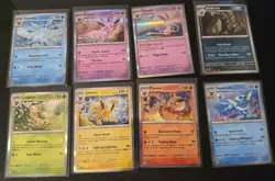 8 Eeveelution Holo Umbreon Sylveon Espeon Jolteon Prismatic Evolutions Pokemon - Image 1
