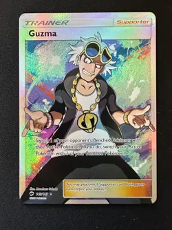 Pokemon - Guzma Trainer Fullart - Burning Shadows 2017 - 143/147 LP - Image 1