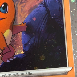 Pokemon TCG SVP Promo SVP 047 Cosmos Holographic Charmander w Double Swirl NM - Image 2