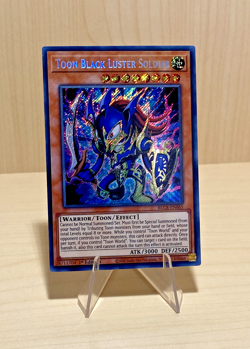 Yugioh / Toon Black Luster Soldier / BLCR-EN065 / Secret Rare / 1st Edition - Image 2
