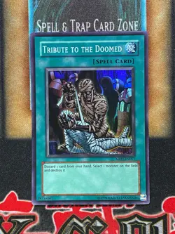 Yugioh Tribute To The Doomed MRD-EN057 Super Rare Worldwide Edition NM - Image 1