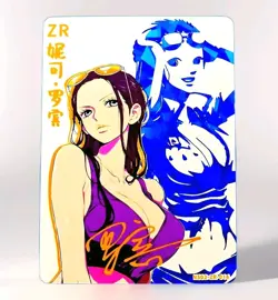 Goddess Story Waifu Card TCG | Robin - One Piece | ZR | NS02-ZR-016 - Signature - Image 3