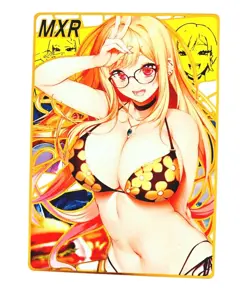 Waifu Anime Cards TCG | Marin Kitagawa | METAL CARD - limited [014/200] Hentai - Image 2
