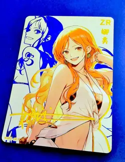 Goddess Story Waifu Card TCG | Nami - One Piece | ZR | NS02-ZR-020 - Signature - Image 1