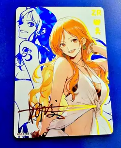 Goddess Story Waifu Card TCG | Nami - One Piece | ZR | NS02-ZR-020 - Signature - Image 2