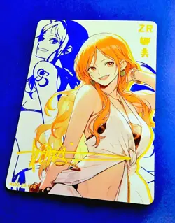 Goddess Story Waifu Card TCG | Nami - One Piece | ZR | NS02-ZR-020 - Signature - Image 3