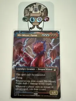 MTG Niv-Mizzet, Parun BORDERLESS Ravnica Remastered 438 - Image 1