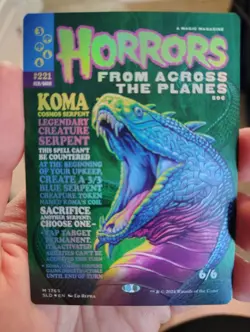 Koma, Cosmos Serpent (Rainbow Foil) Secret Lair Drop Foil NM - Image 1