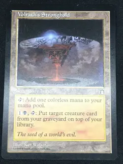 Magic the Gathering MTG Volrath's Stronghold Land Stronghold Rare - Image 1