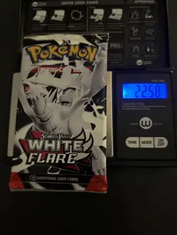 Very Heavy! 22.58g Pokemon TCG SV10.5 White Flare Booster Pack Sealed! - Image 1