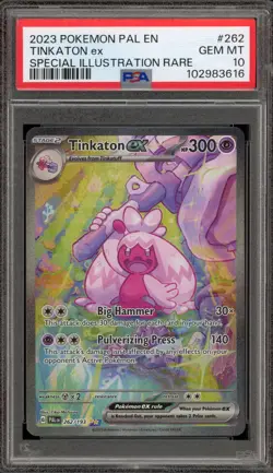 Pokemon Tinkaton ex Paldea Evolved Special Illustration Rare #262 PSA 10 - Image 1