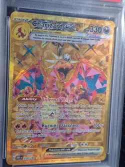2023 POKEMON OBF EN-OBSIDIAN FLAMES HYPER RARE #228 CHARIZARD EX PSA 9 - Image 2