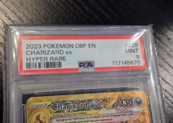 2023 POKEMON OBF EN-OBSIDIAN FLAMES HYPER RARE #228 CHARIZARD EX PSA 9 - Image 4