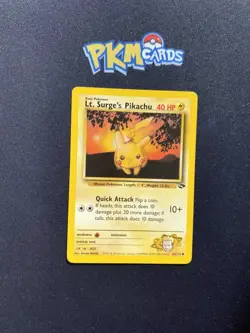 Pokemon TCG Lt. Surge's Pikachu Gym Challenge 84/132 Regular MP. - Image 1