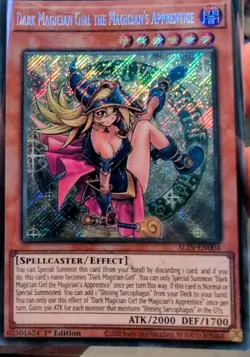 Yugioh ALIN-EN004 Dark Magician Girl the Magician's Apprentice Secret Rare MINT - Image 1