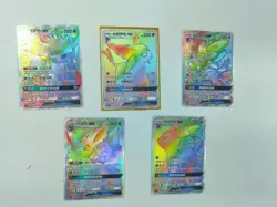 Lots 5 of Pokemon TCG S- Chinese Card Eevee Eeveelution GX (CSMYC-001/2/3/4/5) - Image 2