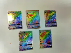 Lots 5 of Pokemon TCG S- Chinese Card Eevee Eeveelution GX (CSMYC-001/2/3/4/5) - Image 3