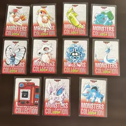 Pokemon Carddass 11 Card Set Bulbasaur Included Rare Vintage Trading Cards - Image 1