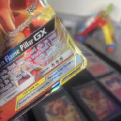 Charizard & Braixen GX 22/236 Cosmic Eclipse Tag Team Ultra Rare Pokemon Card - Image 4