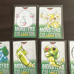 Pokemon Carddass 10 Card Set Bulbasaur 1995 Vintage Collectible Trading Cards - Image 4