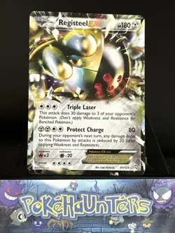 Pokemon Card Registeel EX 81/124 Dragons Exalted Holo Rare NM - Image 1