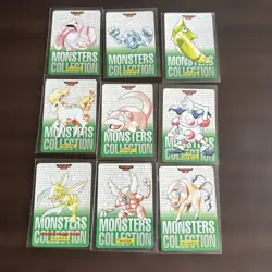 Pokemon Carddass 9 Card Set Rare Japanese Era Collectible Trading Cards - Image 1