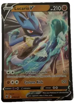 Lucario V Oversized Card 078/189 Astral Radiance Pokemon (Jumbo) - Image 3