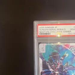 Gundam Card Game Aerial Rebuild Championship Winner Promo PSA10 - Image 3