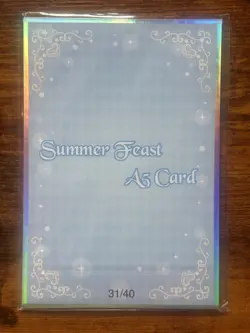 Akeno - High School DXD - Summer Feast Waifu A5 Card - Serial 31/40 *SEND OFFER* - Image 2