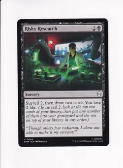 MAGIC THE GATHERING MTG MARVEL'S SPIDER-MAN RISKY RESEARCH (#3) - Image 1