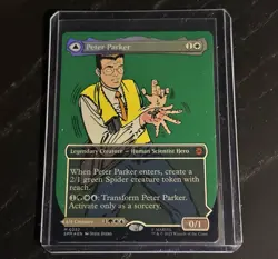 MTG MAGIC MARVEL SPIDER-MAN | PETER PARKER/AMAZING SPIDER-MAN (NM FOIL 0232) - Image 1