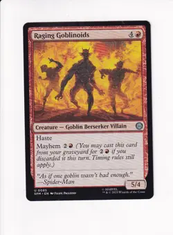 MAGIC THE GATHERING MTG MARVEL'S SPIDER-MAN RAGING GOBLINOIDS - Image 1