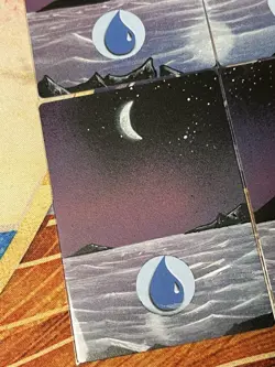4x ISLAND Panorama • Altered Painted Art • Mtg (1621) - Image 3