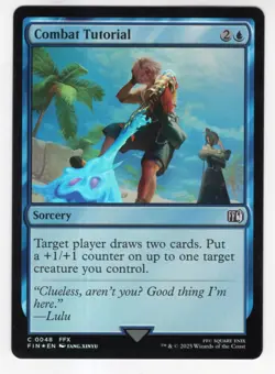 MTG Final Fantasy Foil Common #0048 Combat Tutorial - Image 1