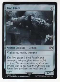 MTG Final Fantasy Foil Common #0260 Iron Giant - Image 1