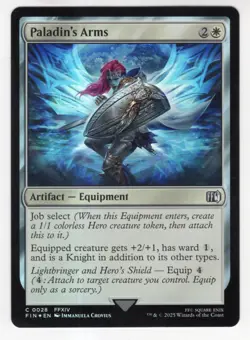 MTG Final Fantasy Foil Common #0028 Paladin's Arms - Image 1