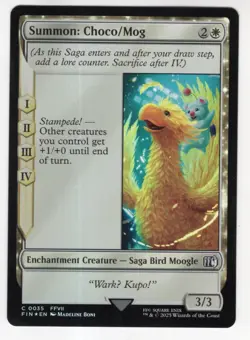 MTG Final Fantasy Foil Common #0035 Summon Choco/Mog - Image 1
