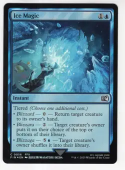 MTG Final Fantasy Foil Common #0056 Ice Magic - Image 1