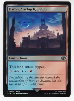 MTG Final Fantasy Foil Land #0273 Baron Airship Kingdom - Image 1
