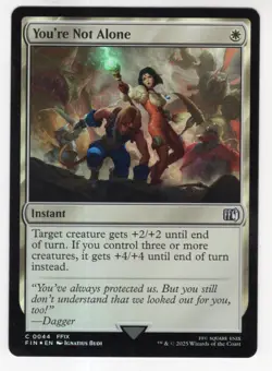 MTG Final Fantasy Foil Common #0044 You're Not Alone - Image 1
