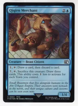 MTG Final Fantasy Foil Common #0065 Qiqirn Merchant - Image 1