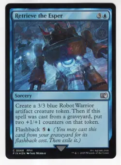 MTG Final Fantasy Foil Common #0068 Retrieve The Esper - Image 1