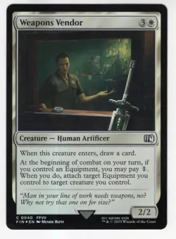 MTG Final Fantasy Foil Common #0040 Weapons Vendor - Image 1