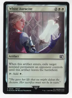 MTG Final Fantasy Foil Common #0041 White Auracite - Image 1