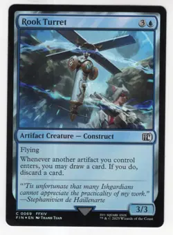 MTG Final Fantasy Foil Common #0069 Rook Turret - Image 1