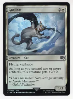 MTG Final Fantasy Foil Common #0022 Gaelicat - Image 1