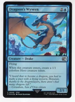 MTG Final Fantasy Foil Common #0049 Dragoon's Wyvern - Image 1