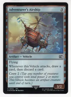 MTG Final Fantasy Foil Common #0252 Adventurer's Airship - Image 1